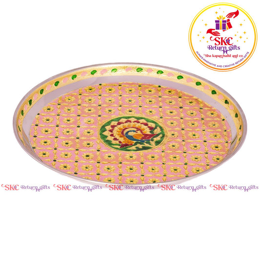 11 Inch Meenakari Pooja Plate