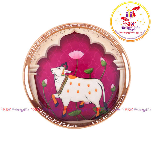 Pichwai Trays 8 Inch