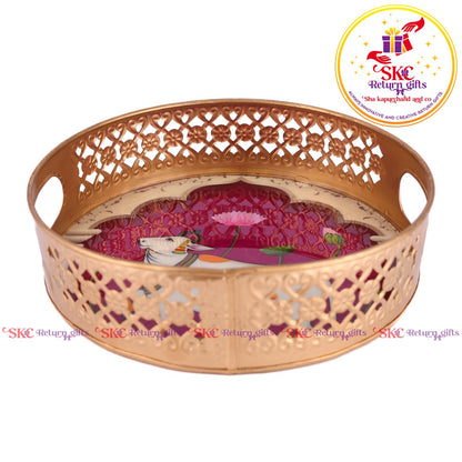 Pichwai Trays 8 Inch