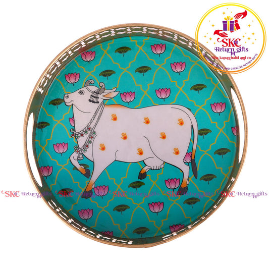Pichwai Trays 8 Inch