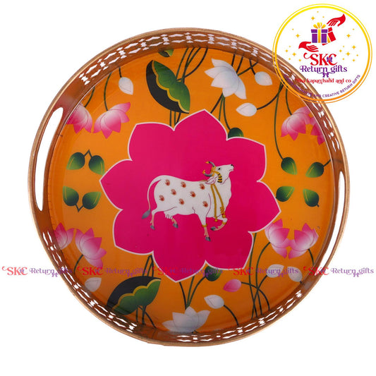 Pichwai Trays 8 Inch
