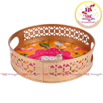 Pichwai Trays 8 Inch