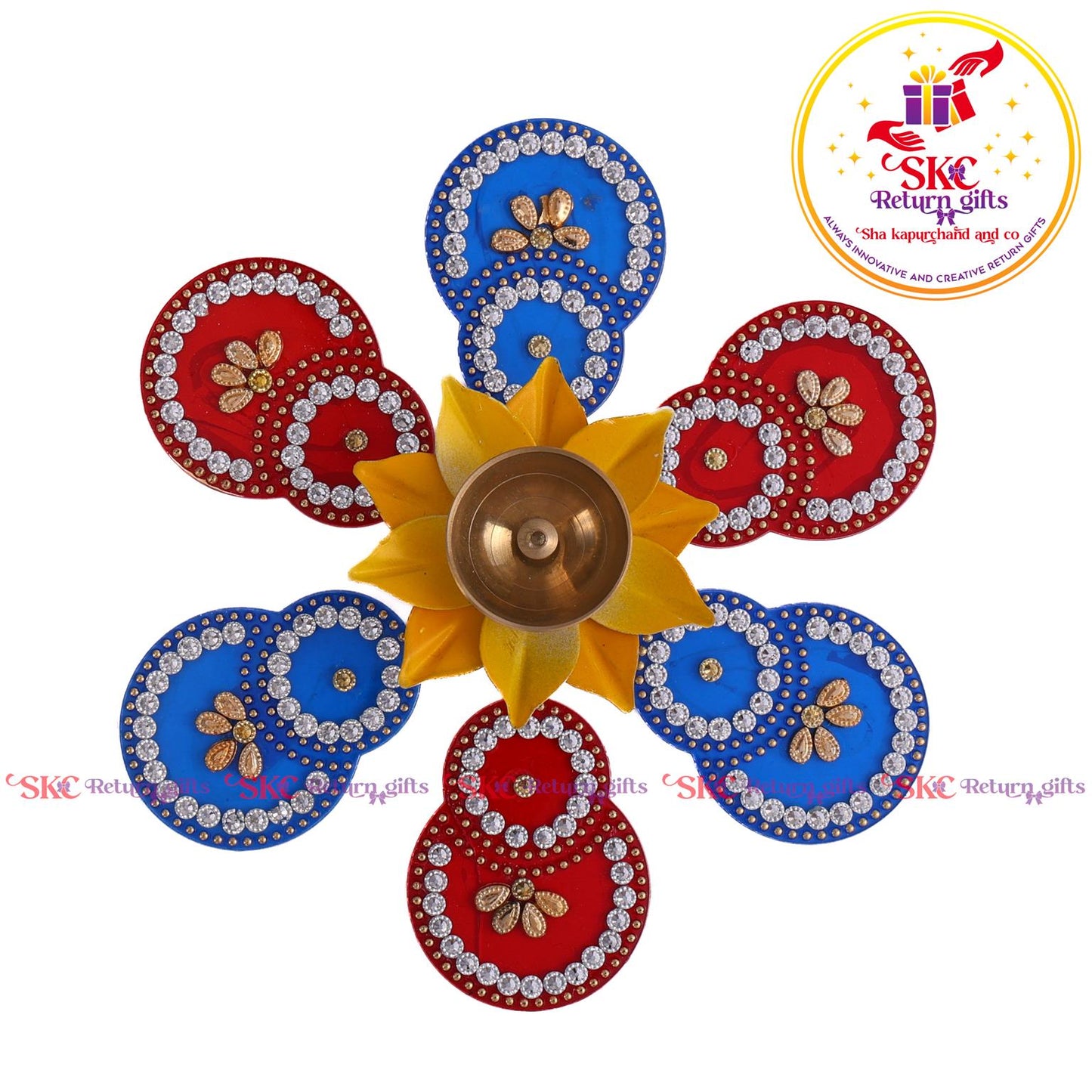 Acrylic Baby Rangoli With 3 Inch Diya