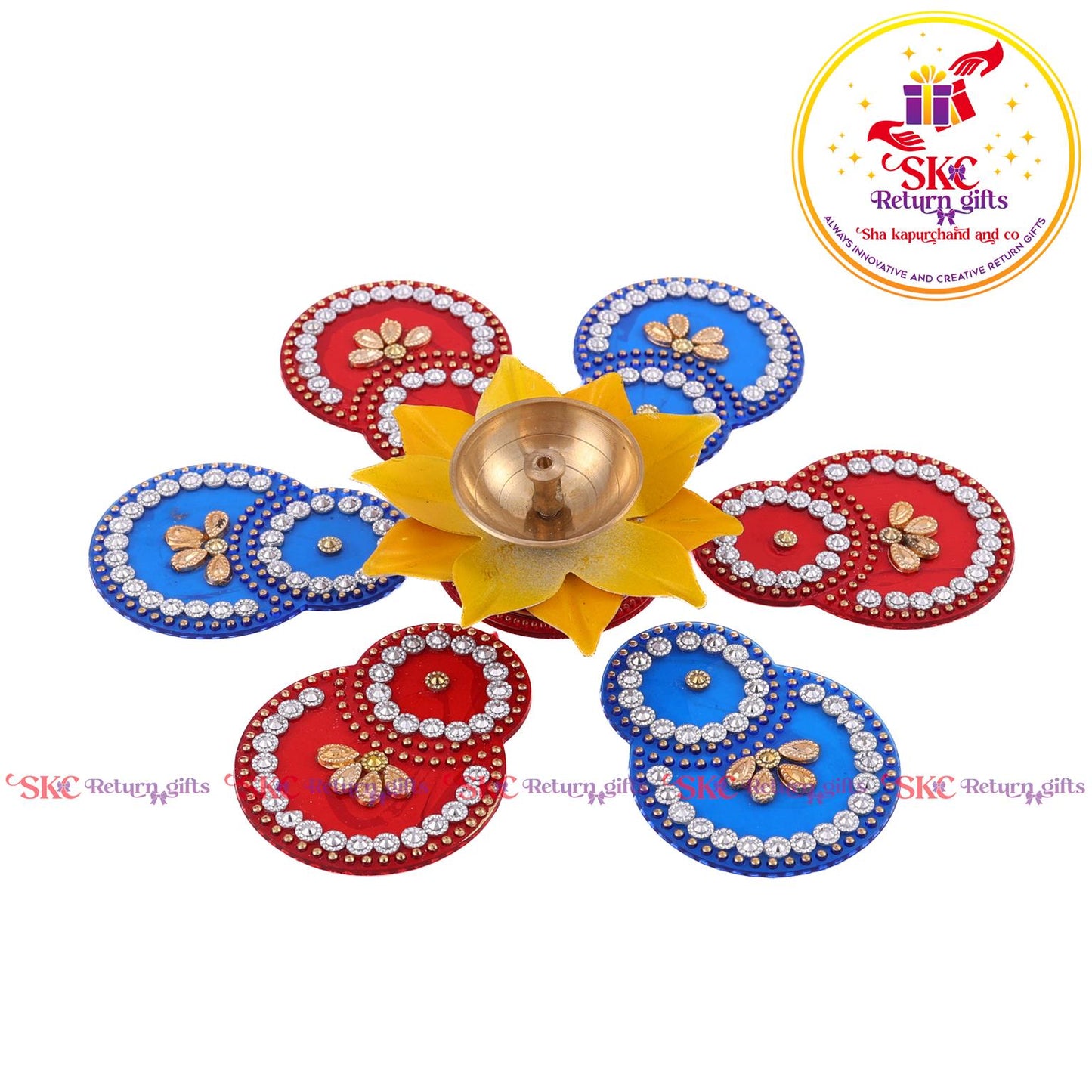 Acrylic Baby Rangoli With 3 Inch Diya