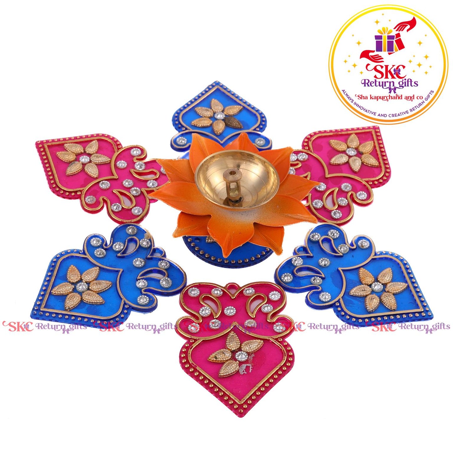 Acrylic Baby Rangoli With 3 Inch Diya