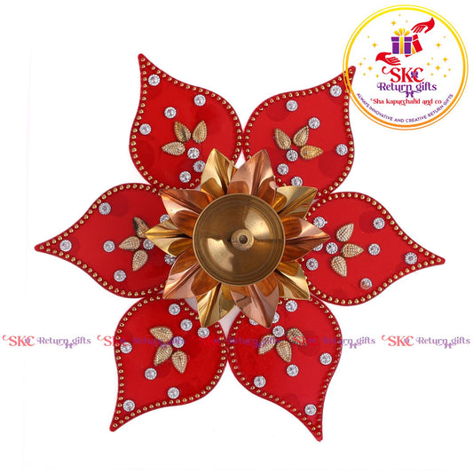 Acrylic Baby Rangoli With 3 Inch Brass Diya