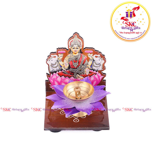Mdf Acrylic Gaj Laxmi Diya Stand With Diya