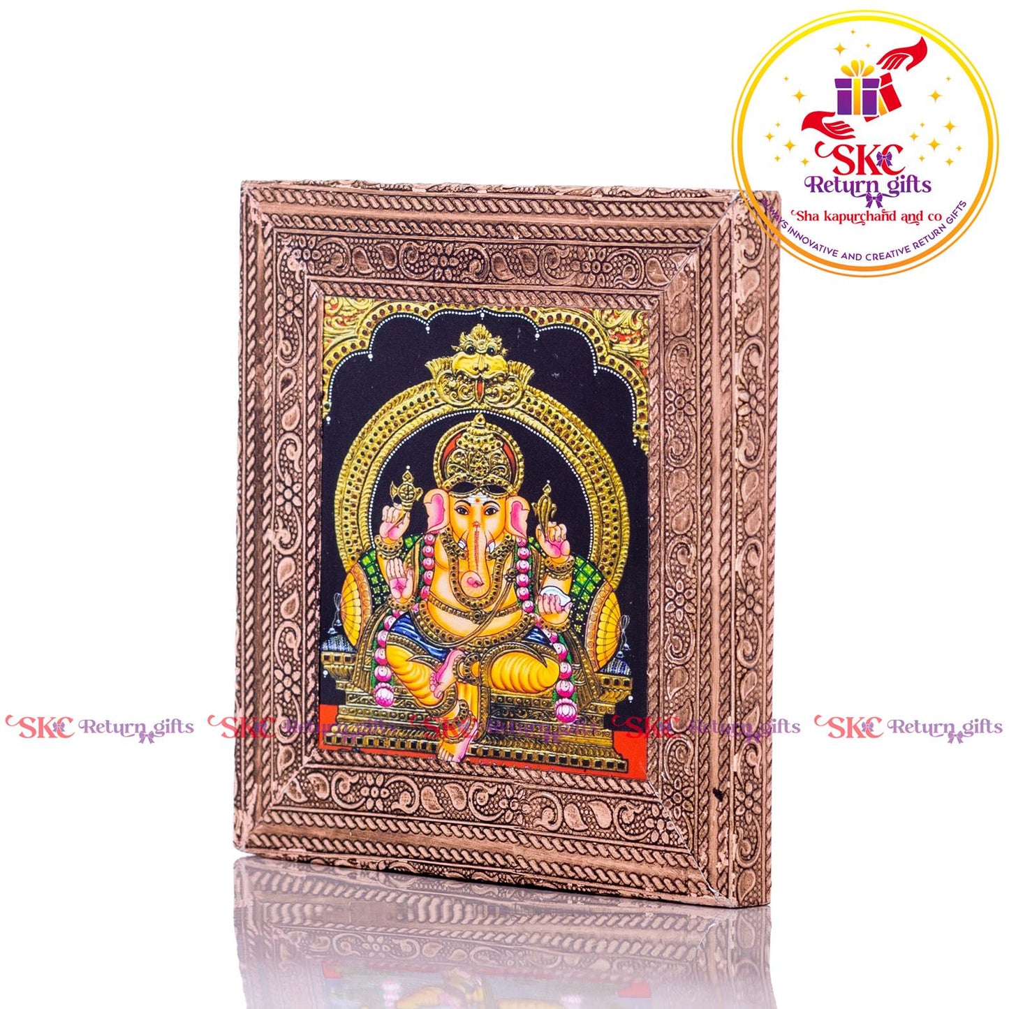 Tanjore Digital Art Ganesha