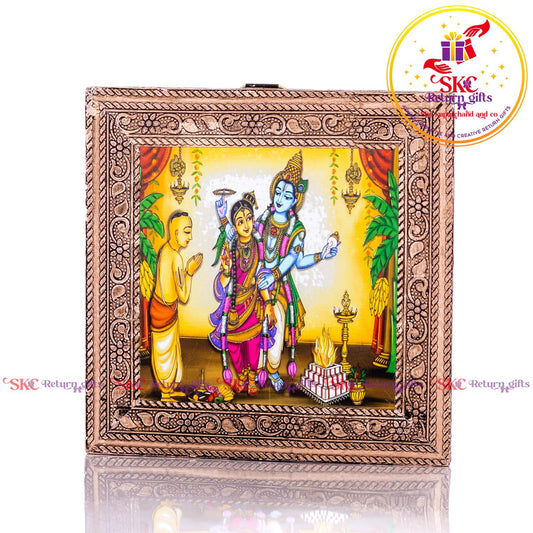 Tanjore Digital Art Vishnu Kalyanam