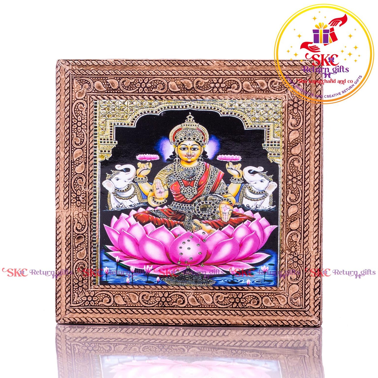 Tanjore Digital Art Gajja Laksmi