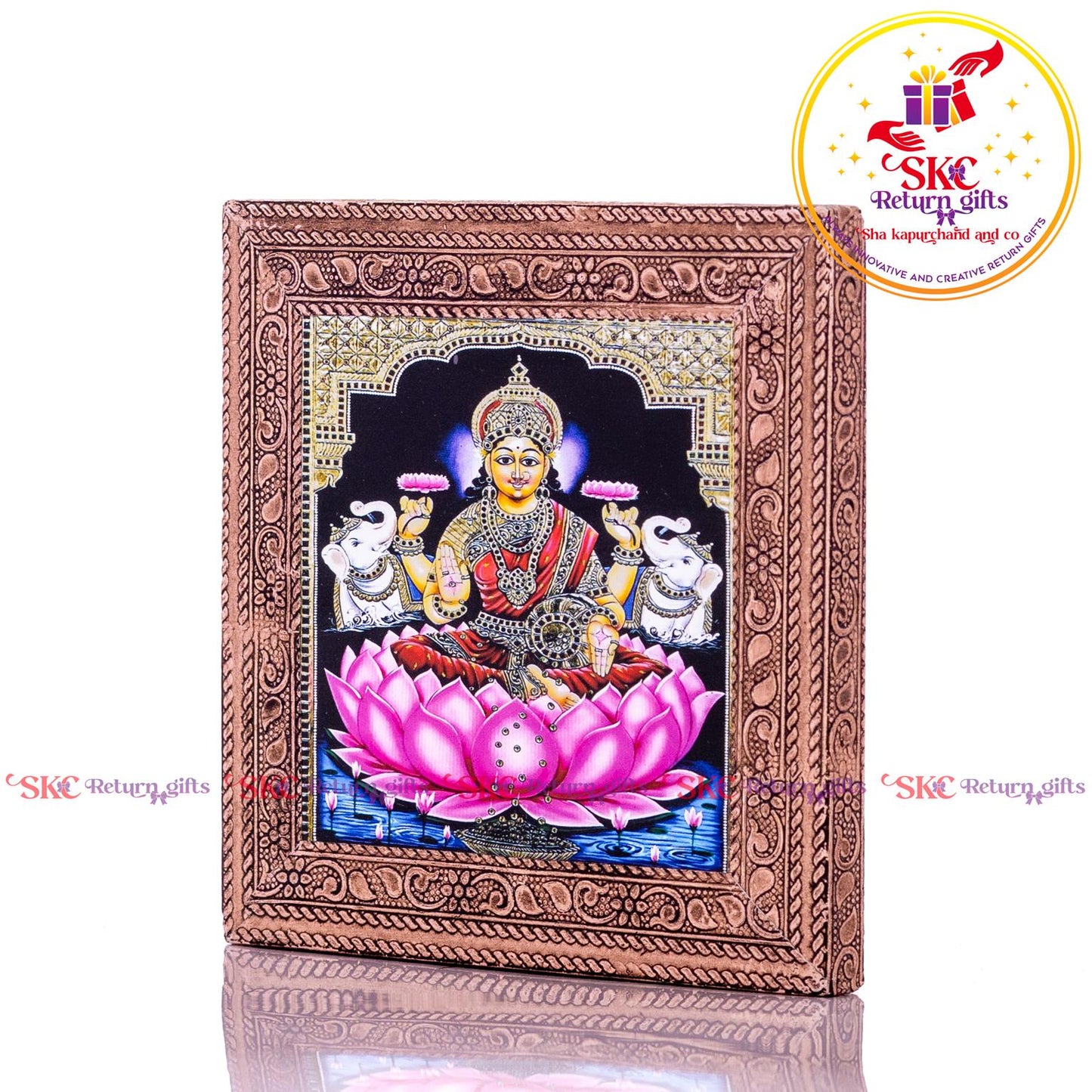 Tanjore Digital Art Gajja Laksmi