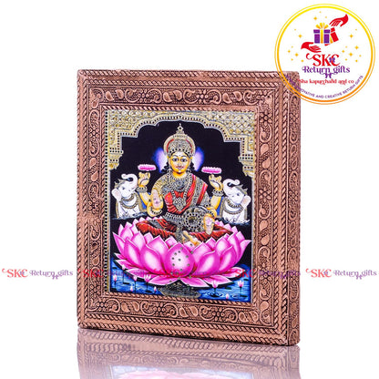 Tanjore Digital Art Gajja Laksmi