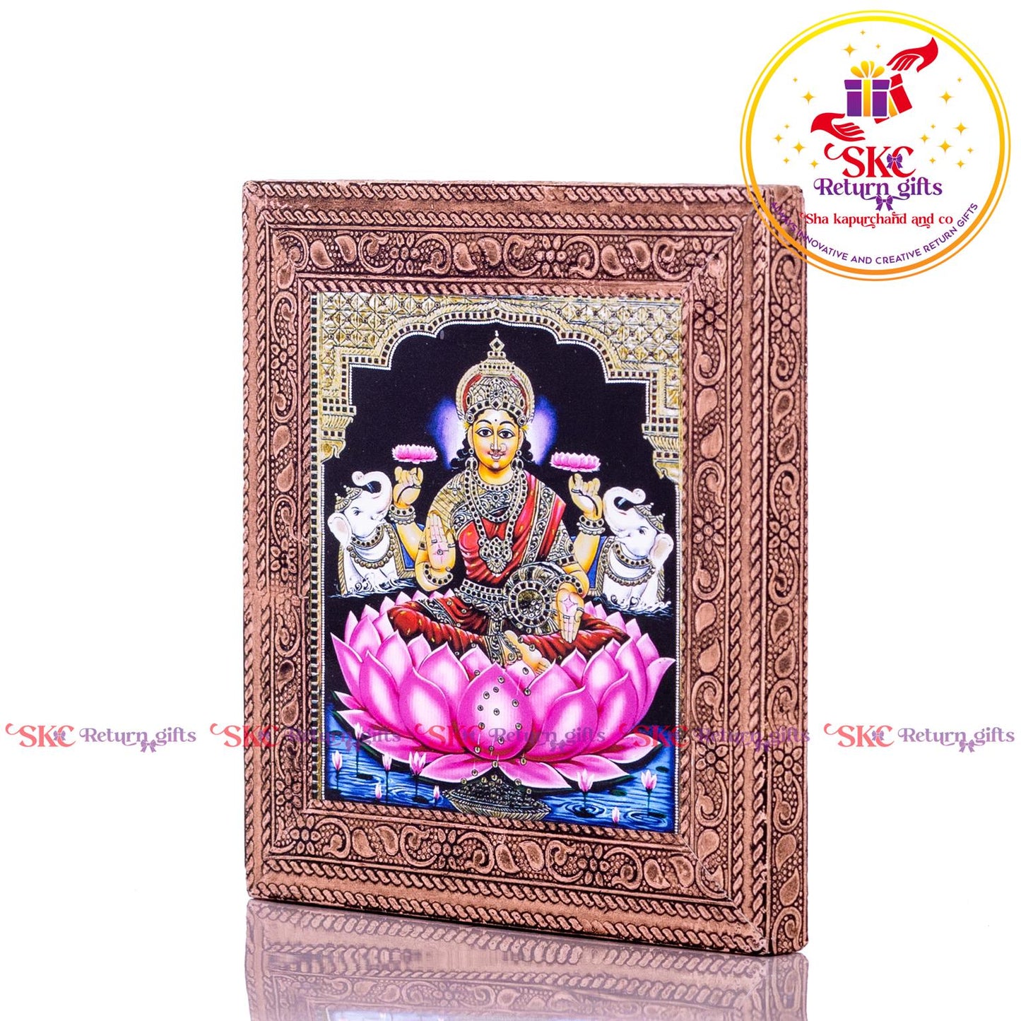 Tanjore Digital Art Gajja Laksmi