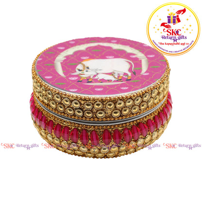 Pichwai Jaipur Kundan Box