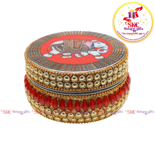 Pichwai Jaipur Kundan Box