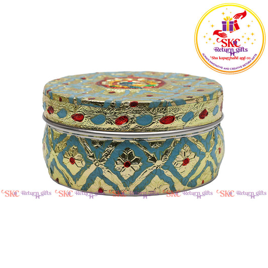 Pastel Color Meenakari Box 4 Inc