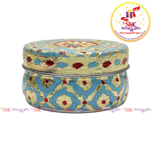 Pastel Color Meenakari Box 6 Inc