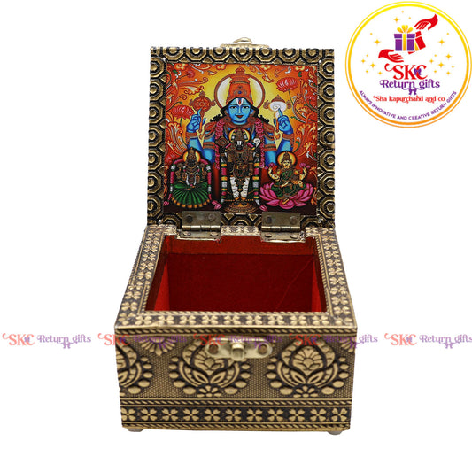 Digital Art Tanjore Pooja Box 4x4