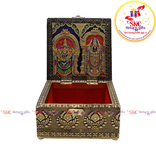 Digital Art Tanjore Pooja Box 5x5