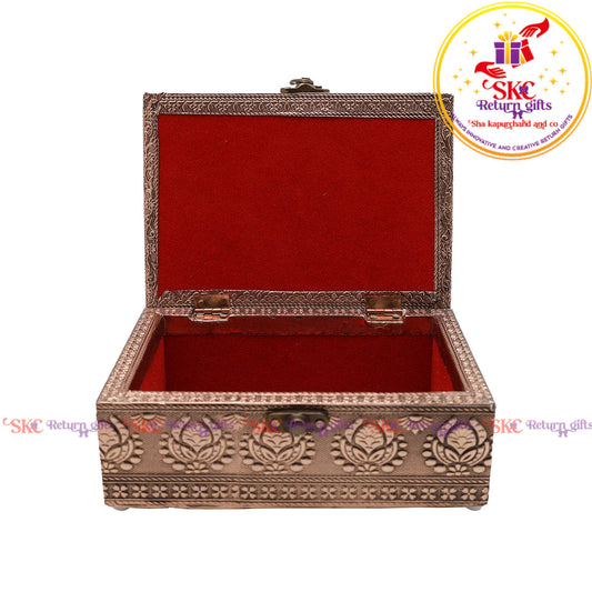 Embosed Flower Pooja Box 7x5