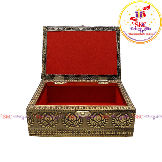 Embosed Flower Pooja Box 7x5