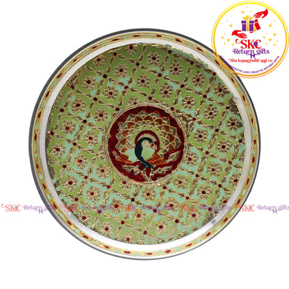 Pastel Color Meenakari Plate 9
