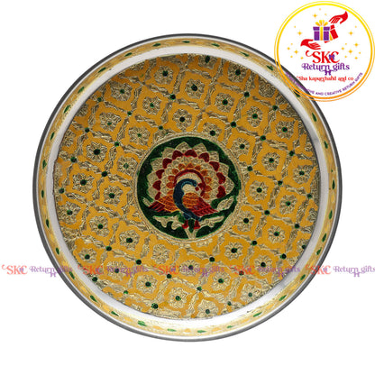 Pastel Color Meenakari Plate 9