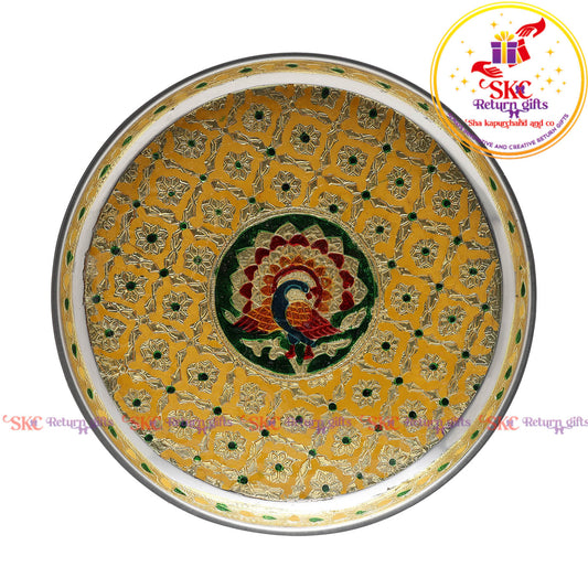 Pastel Color Meenakari Plate 9