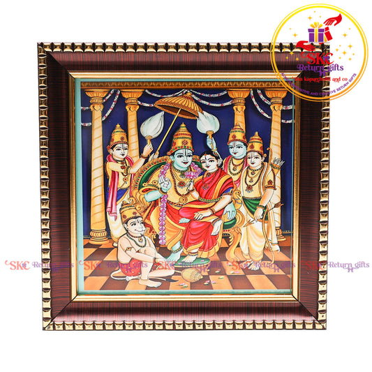 Tanjore digital art Ram darbar