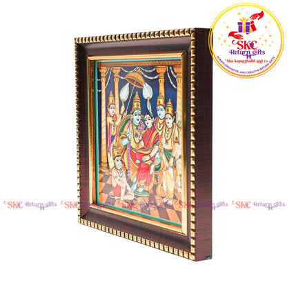 Tanjore digital art Ram darbar