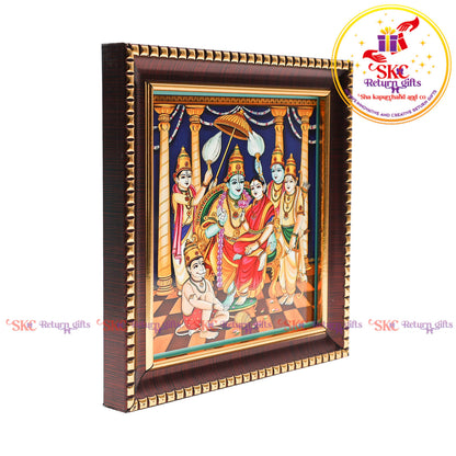 Tanjore digital art Ram darbar