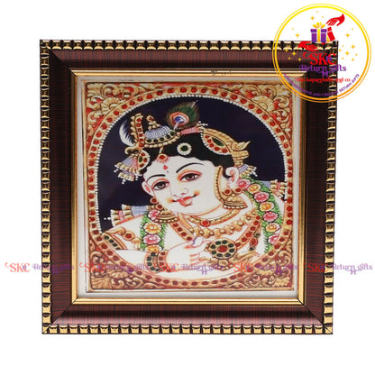 Tanjore digital art Krishna