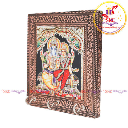 Tanjore digital art Laxmi hayagriva