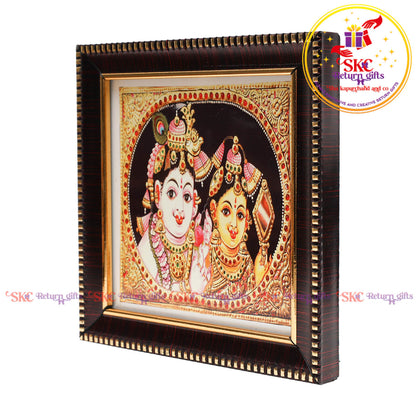 Tanjore digital art krishna