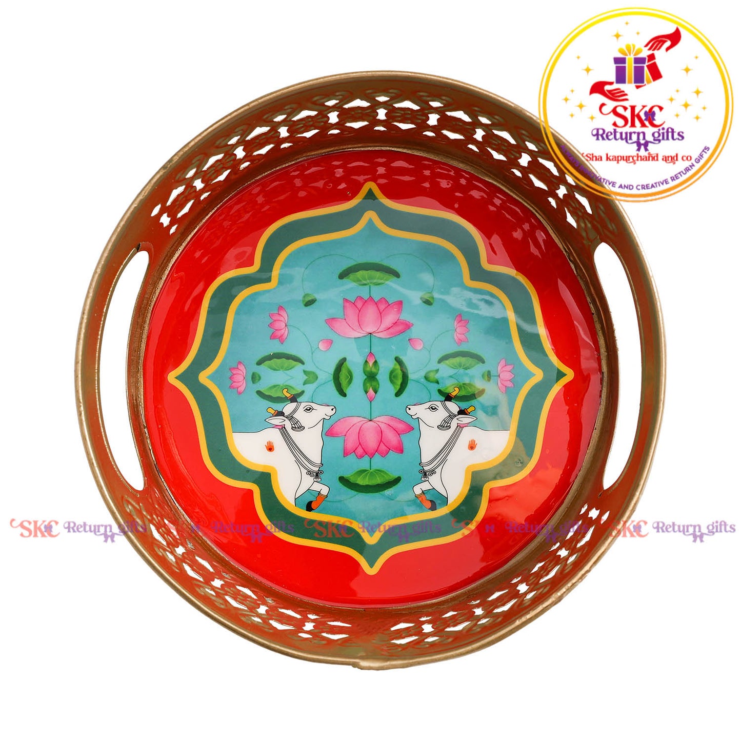 6 inch Pichwai gift set trays