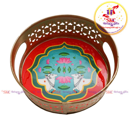 6 inch Pichwai gift set trays