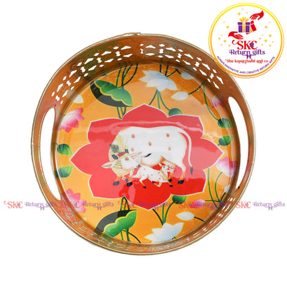 6 inch Pichwai tambulam trays
