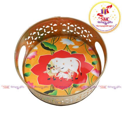 6 inch Pichwai tambulam trays