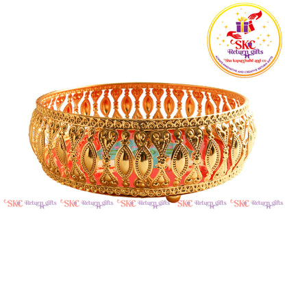 6 inch Pichwai gold trays