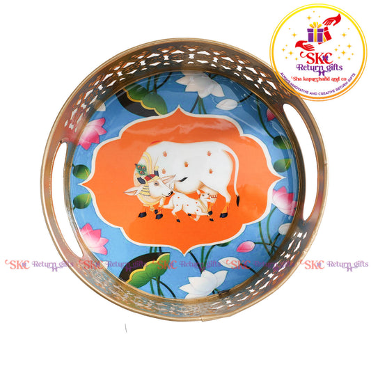6 inch Pichwai tambulam trays