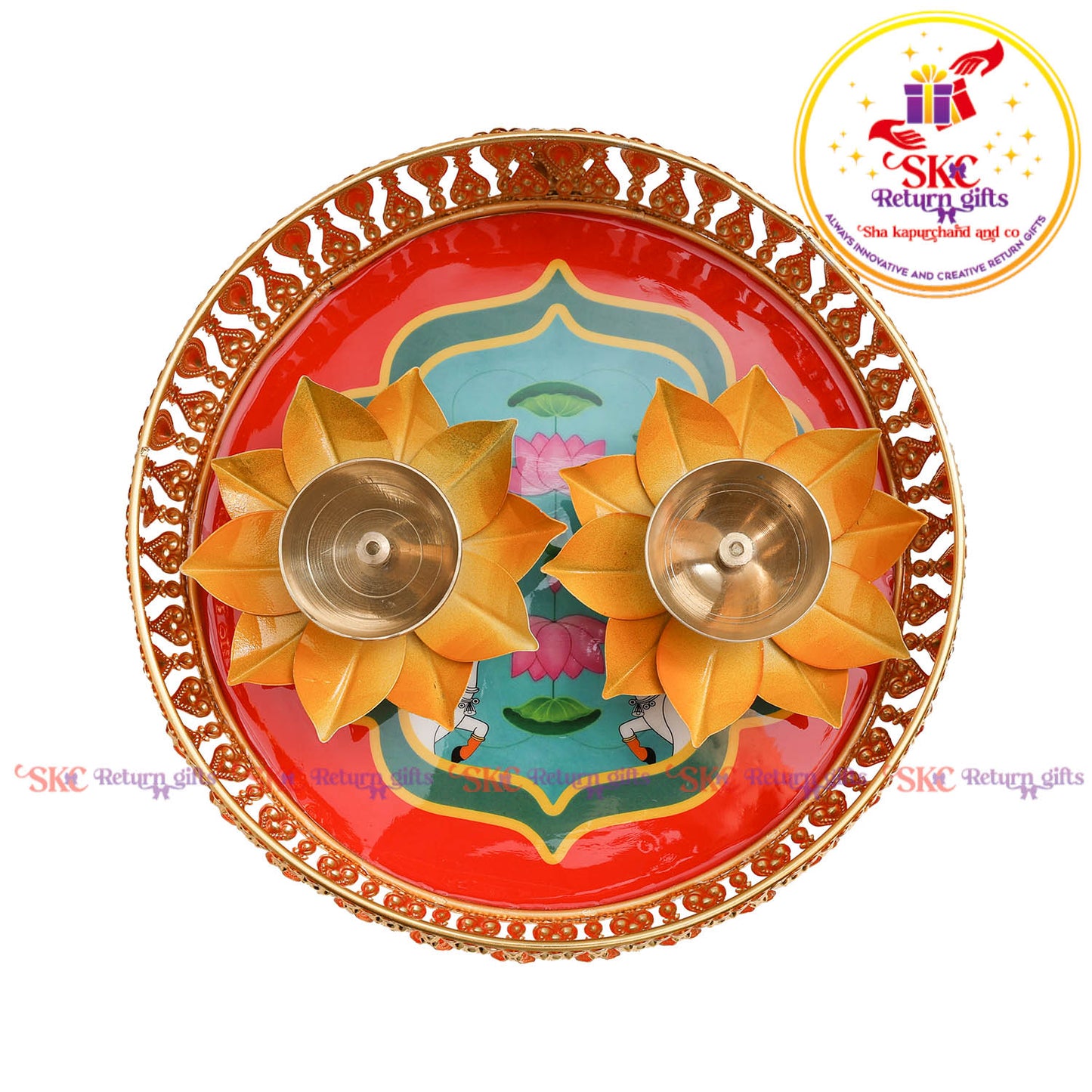 8 inch Pichwai Tambulam premium gift set