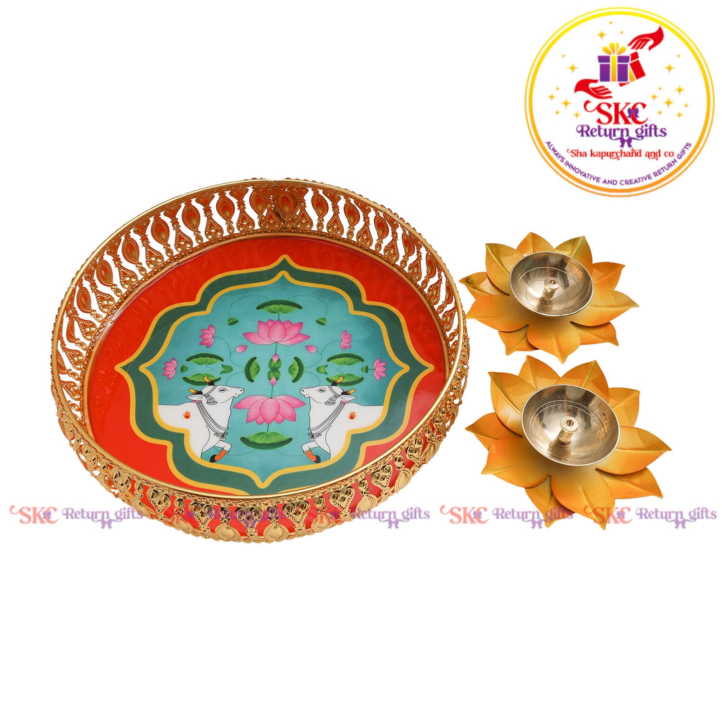 8 inch Pichwai Tambulam premium gift set