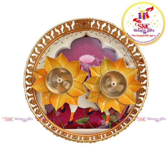 8 inch Pichwai Tambulam premium gift set