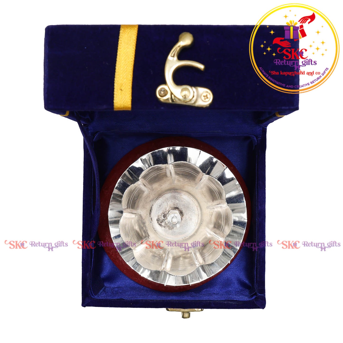 SILVER PLATED LOTUS DIYA