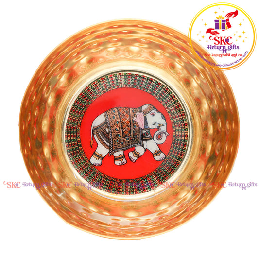 Pichwai Gift Bowl Elephant