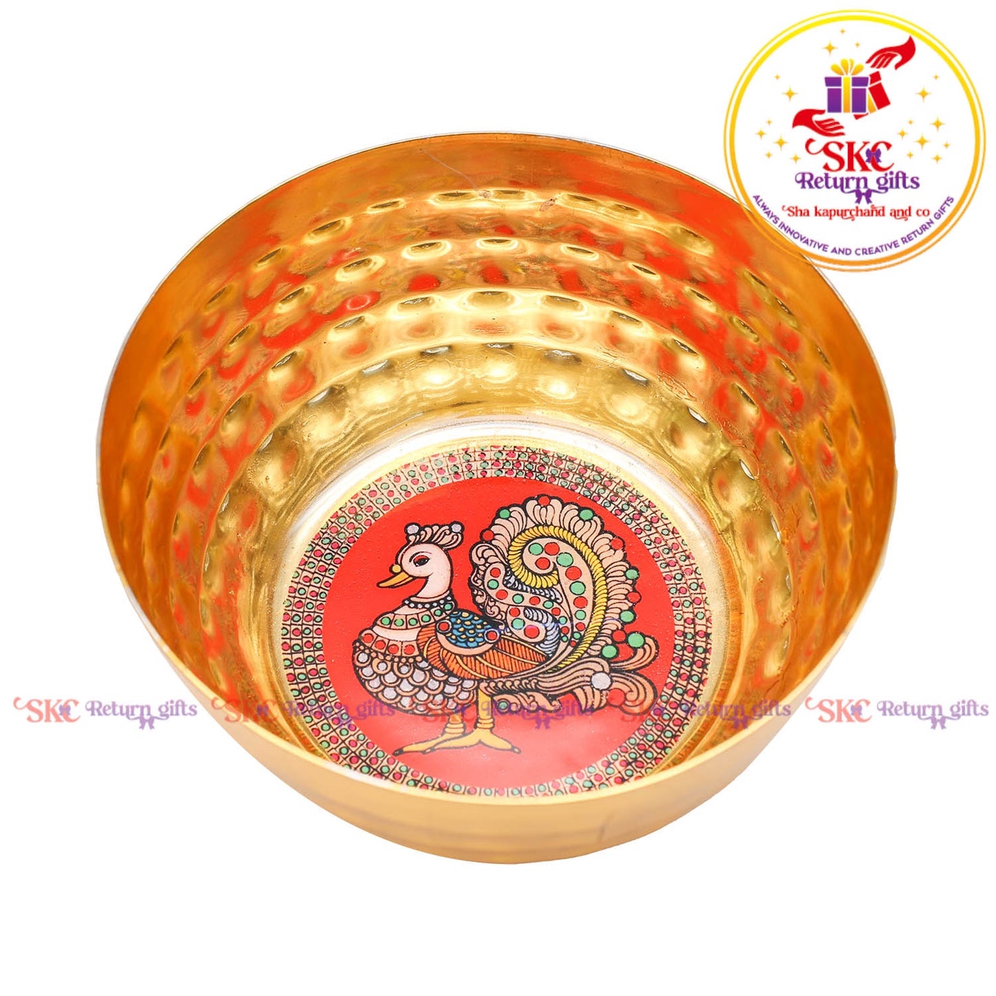 Pichwai Gift Bowl Peacock