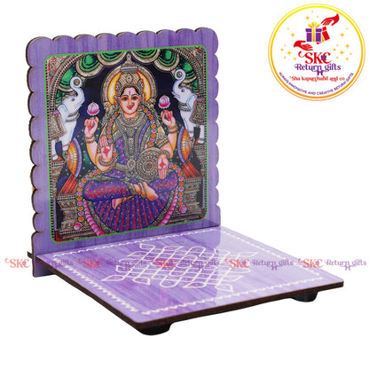 MDF diya stand tanjore art