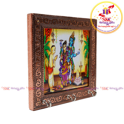 6*6 Tanjore DIGITAL ARTS Key stand