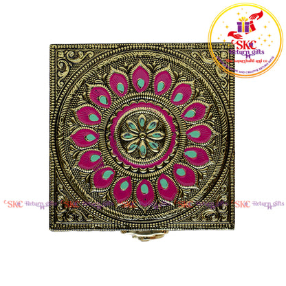 4*4 Flower embossed JEWEL BOX