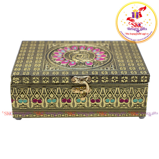 7*5 Peacock embossed JEWE BOX